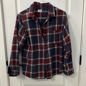 Cotton On womens Checkered Shirt - Red and Blue flannel